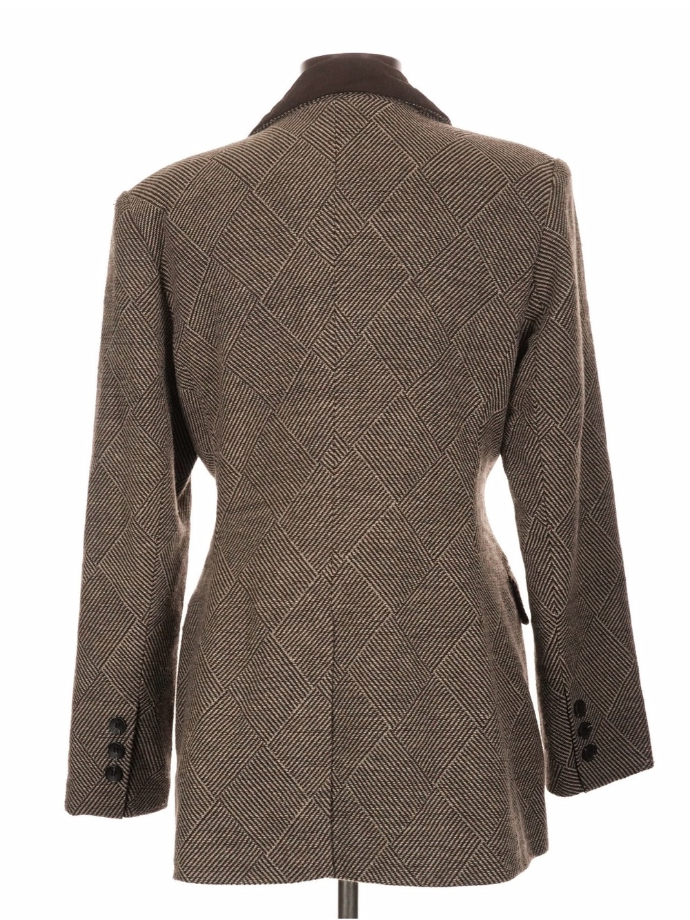 Avec Les Filles Basket Weave Double-Breasted Hourglass Blazer Large - Picture 12 of 12